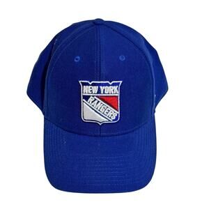 New York Rangers Hockey NHL Snapback Blue Hat Cap Size Adjustable hook and loop